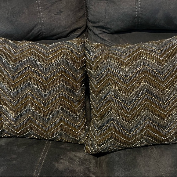 Pier 1 Bedding Pier Elegant Gold And Silver Beaded Pillows Poshmark